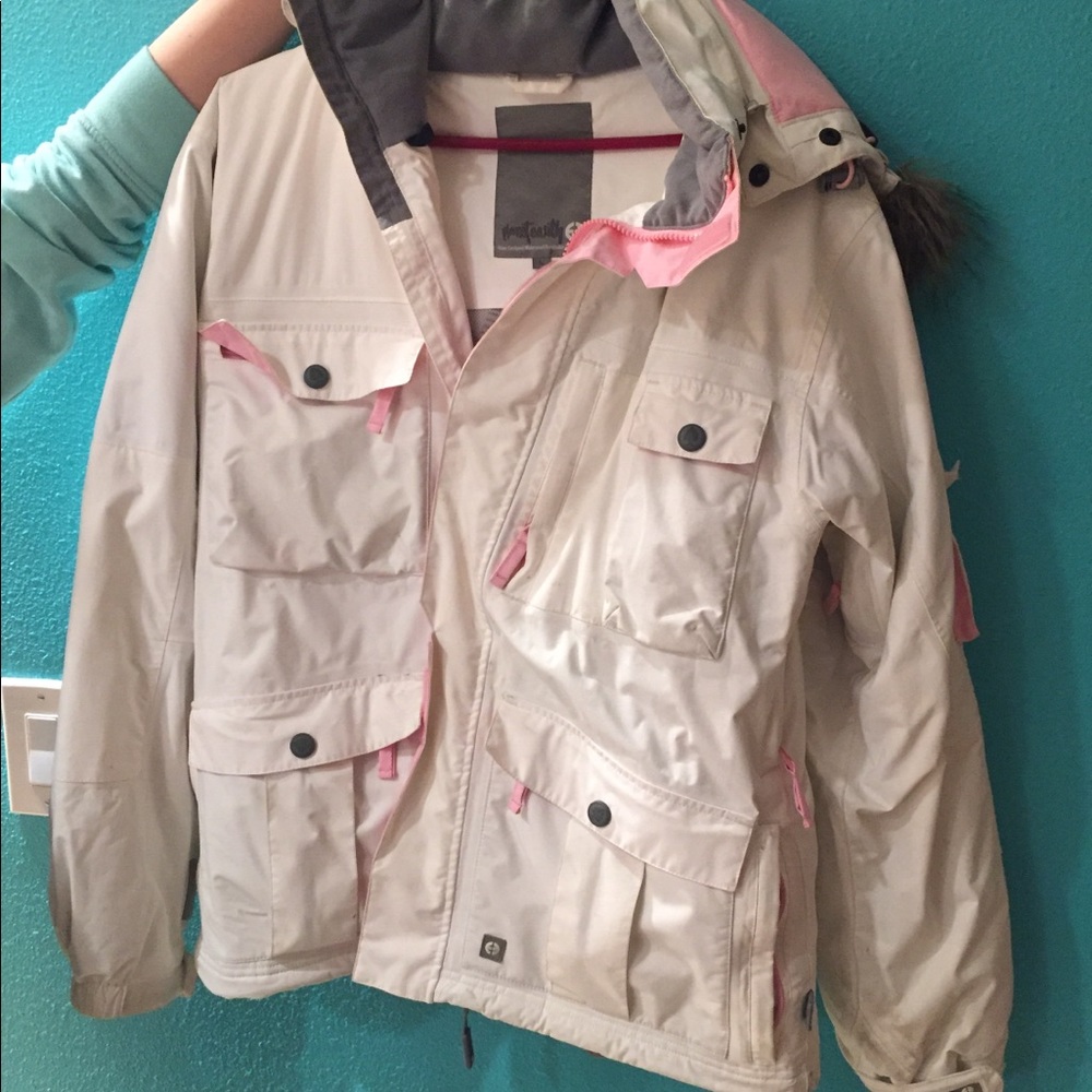 White snow  jacket